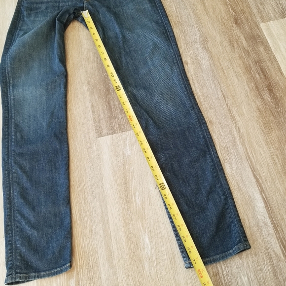 Hudon Colin Denim Dark Wash Blue Jeans Flap Pockets Straight Leg Skinny sz 29 - Picture 11 of 14